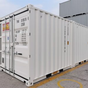 10' RAL 9010 Pure White EOD Loaded & Connected Container