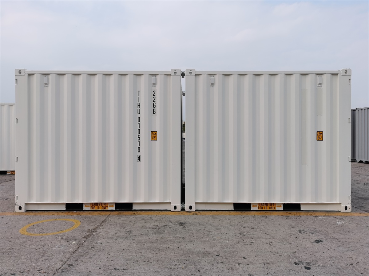 10' RAL 9010 Pure White EOD Loaded & Connected Container - Image 2