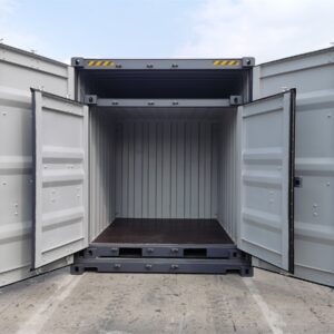 10' HC RAL 7015 Slate Grey Connected & Loaded Mini Container