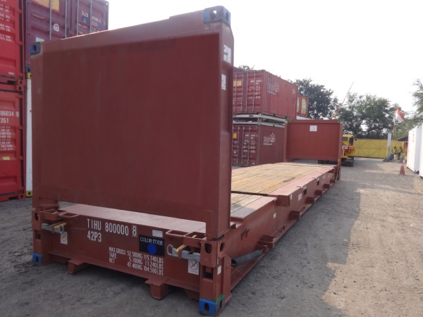 40' Flat Rack Shipping Containers For Sale - Image 2